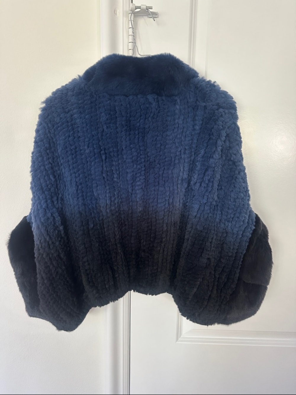Belle Fare Navy Faux Fur Jacket - Women - Picture 6 of 11